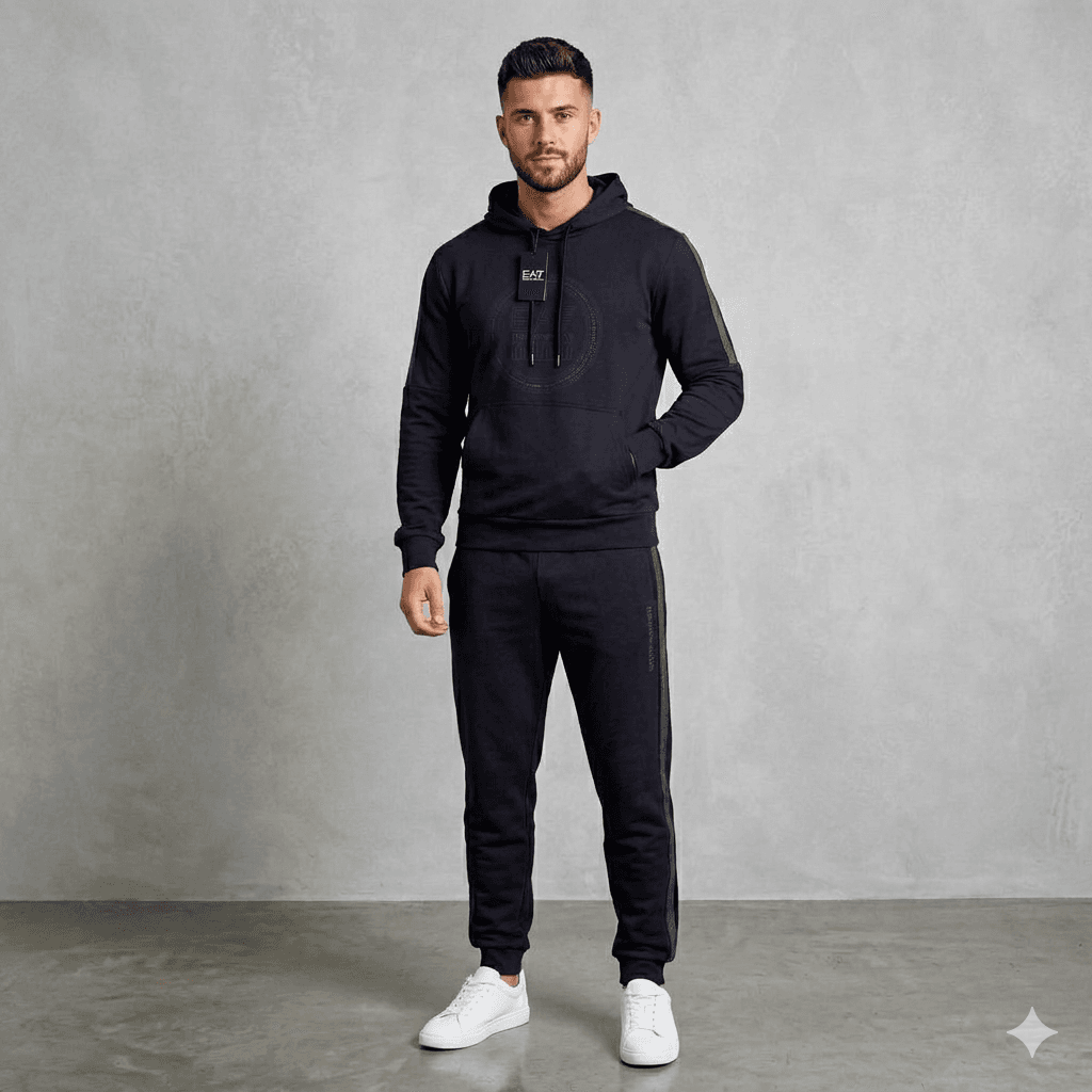 Kit EA7 Moletom e Calça Milano